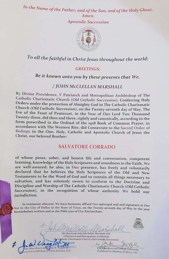 Il Vescovo: Mons. Salvatore Corrado